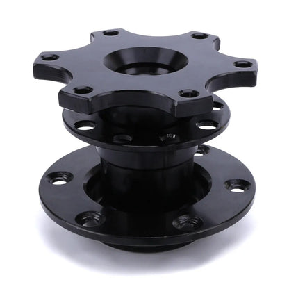 Car quick release steering wheel adapter device in black, red, blue, silver, and gold colour options