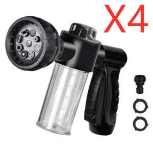 Premium high-pressure water gun with 8-in-1 adjustable nozzle for versatile household and automotive cleaning