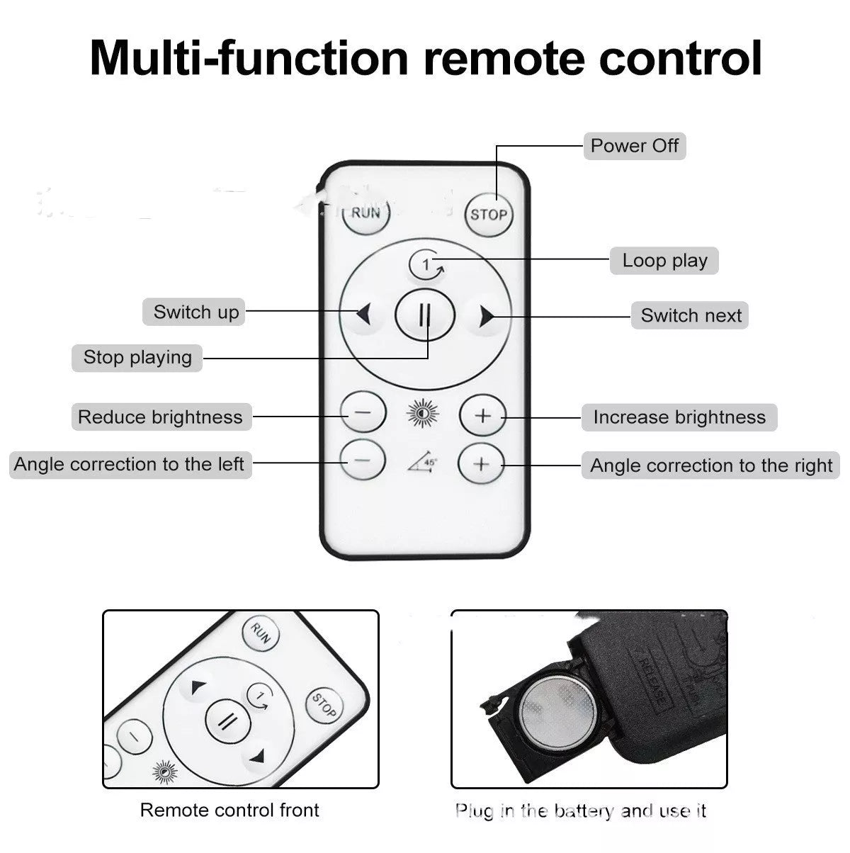 Stereo Rotating Suspension Naked Eye 3D Holographic Projector with universal bright standards