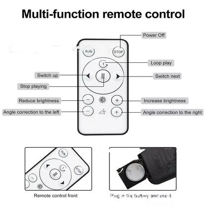 Stereo Rotating Suspension Naked Eye 3D Holographic Projector with universal bright standards