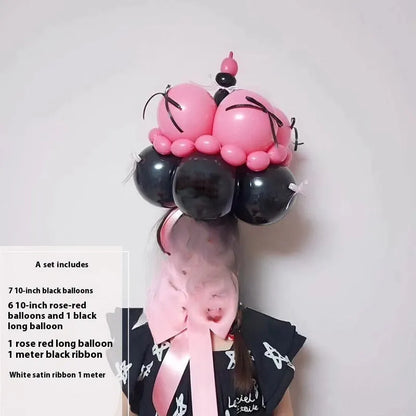 Balloon bouquet DIY kit for cake decorating with round balloon and 10 style options