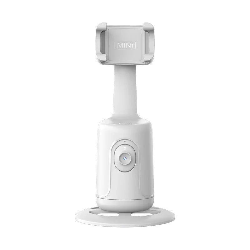 360 degree auto face tracking smartphone gimbal stabilizer with AI smart tracking and tripod for vlogging, live streaming, and video recording