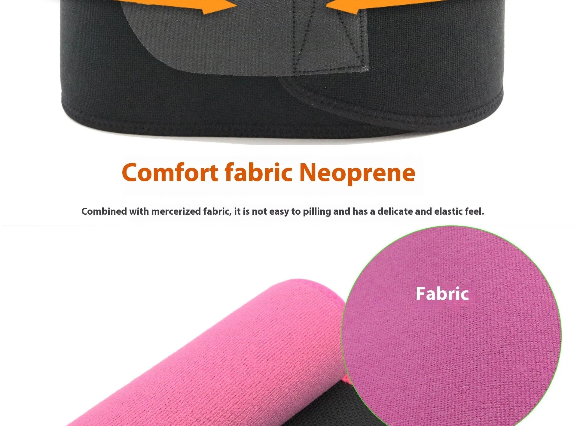 Adjustable neoprene lumbar support belt for fitness and running in black colour option