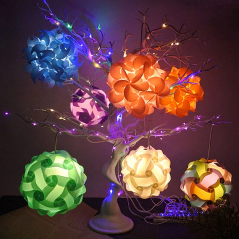 Bedside Moon Spherical Simple Small Table Lamp in various colours with USB interface