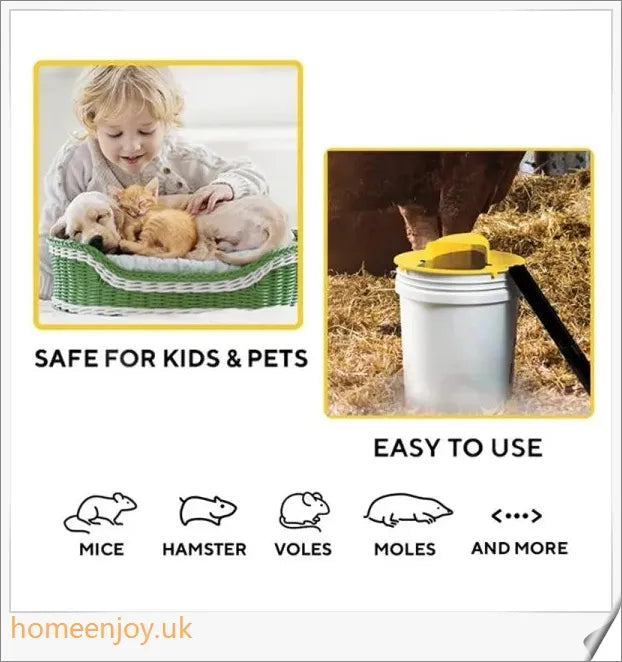 Automatic Mouse Trap Bucket for House - Innovative and safe rodent control solution
