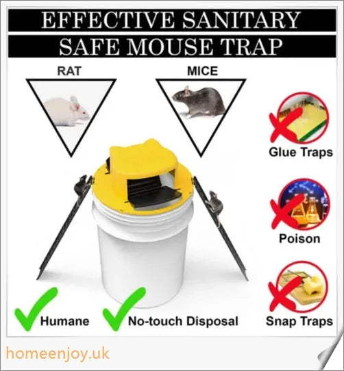 Automatic Mouse Trap Bucket for House - Innovative and safe rodent control solution
