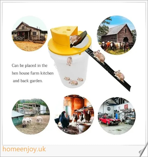 Automatic Mouse Trap Bucket for House - Innovative and safe rodent control solution