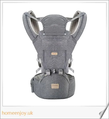 Ergonomic baby carrier made with soft, breathable cotton for comfortable, secure babywearing