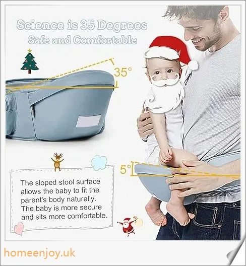 Ergonomic baby carrier made with soft, breathable cotton for comfortable, secure babywearing