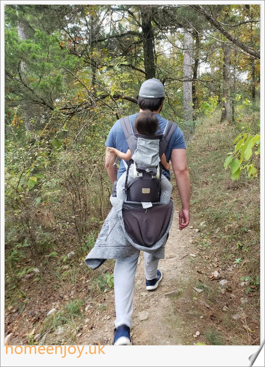 Ergonomic baby carrier made with soft, breathable cotton for comfortable, secure babywearing
