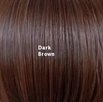 A long curly synthetic lace wig in a highlight gradient colour, shown on a wig stand.