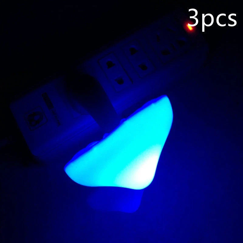 Dimmable mushroom-shaped LED night light with sensor - provides warm white glow for bedroom, nursery, and home decor