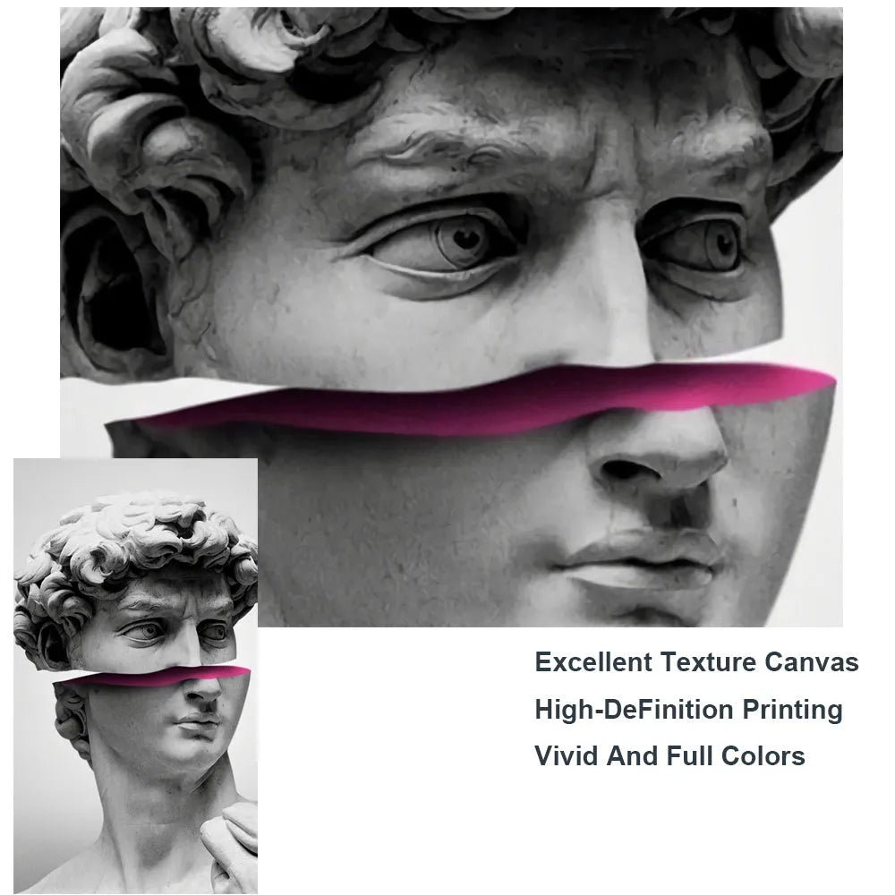 Sculpture canvas art poster in fashion and simplicity style with picture colour printing