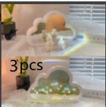 DIY Tulip Night Lamp with decorative mirrors and LED lighting in pink, purple, and blue