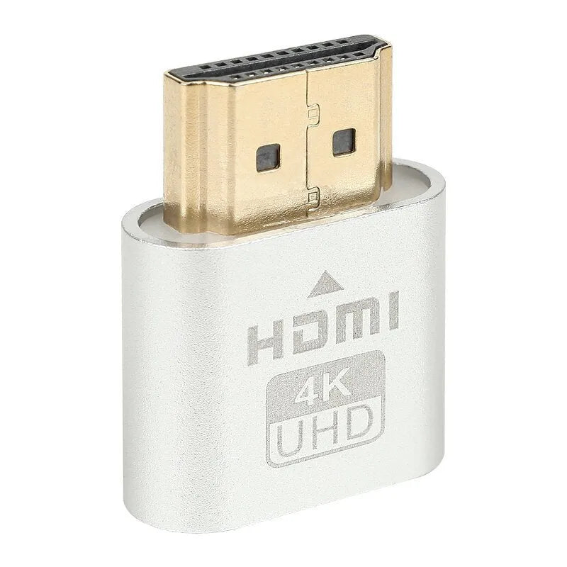 26.5mm HDMI virtual display dongle for graphics card with gold silver black rose gold interface options