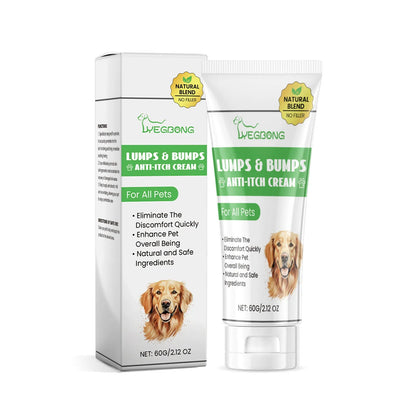 60g tube of pet antipruritic cream for cats with tea tree oil and botanical extracts formula