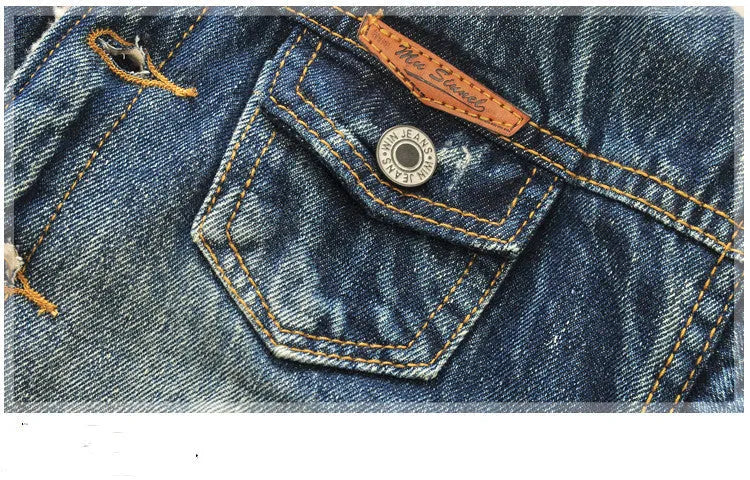 Children's denim jacket with faux fur collar, plus velvet lining, square collar, denim blue, Korean style, sizes 90-140cm