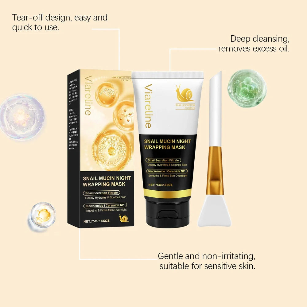 Turmeric sleep mask and brush set showing 120g container and application tool