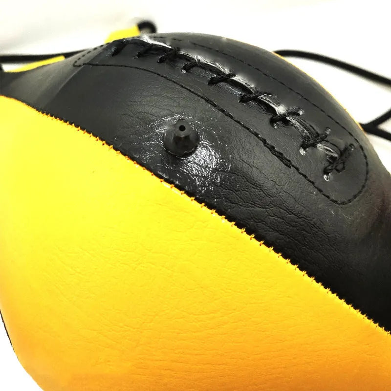 Diamond pattern boxing speed ball with inflator for martial arts training