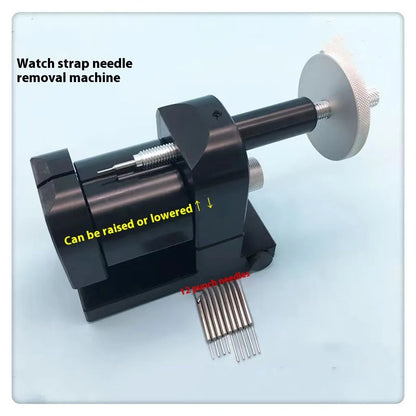 Alloy steel watch strap pin removal tool with compact dimensions for watch repair