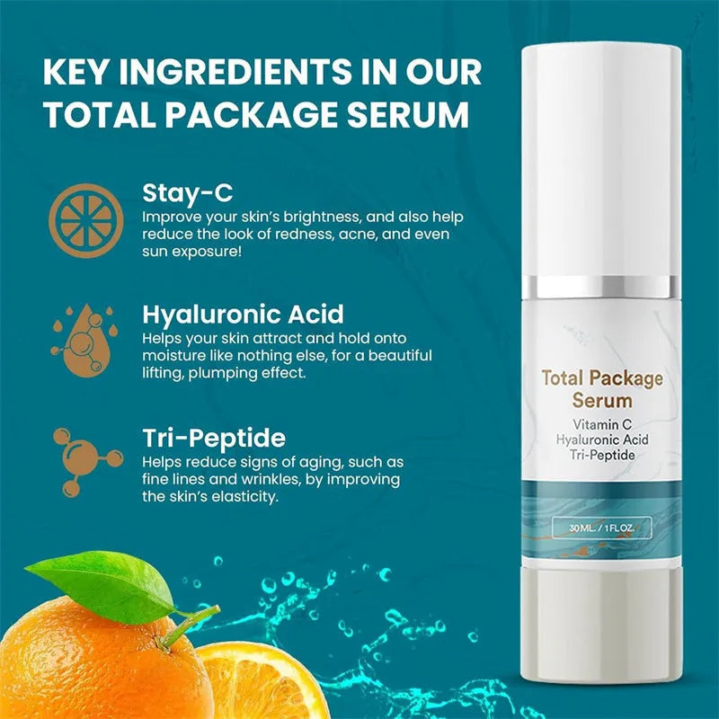 30ml facial essence bottle with moisturising and brightening skincare properties