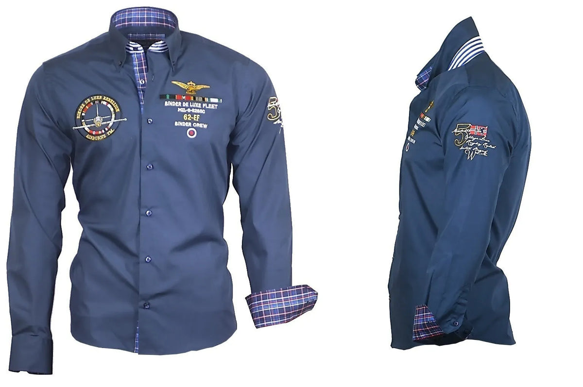 Personalized printed short-sleeve shirt in cotton blend with 65% cotton, available in six colours and sizes S to 3XL
