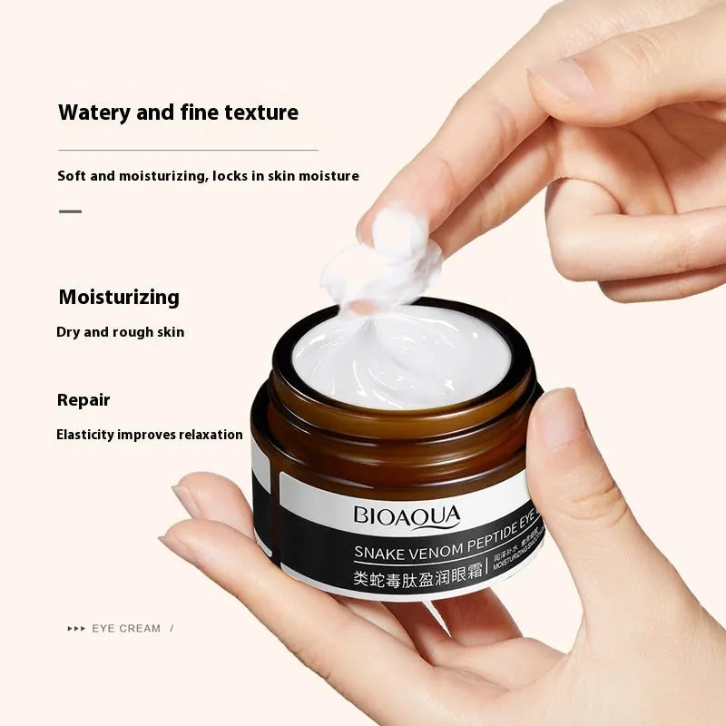 30g container of peptide firming eye cream for moisturising and improving dark circles.
