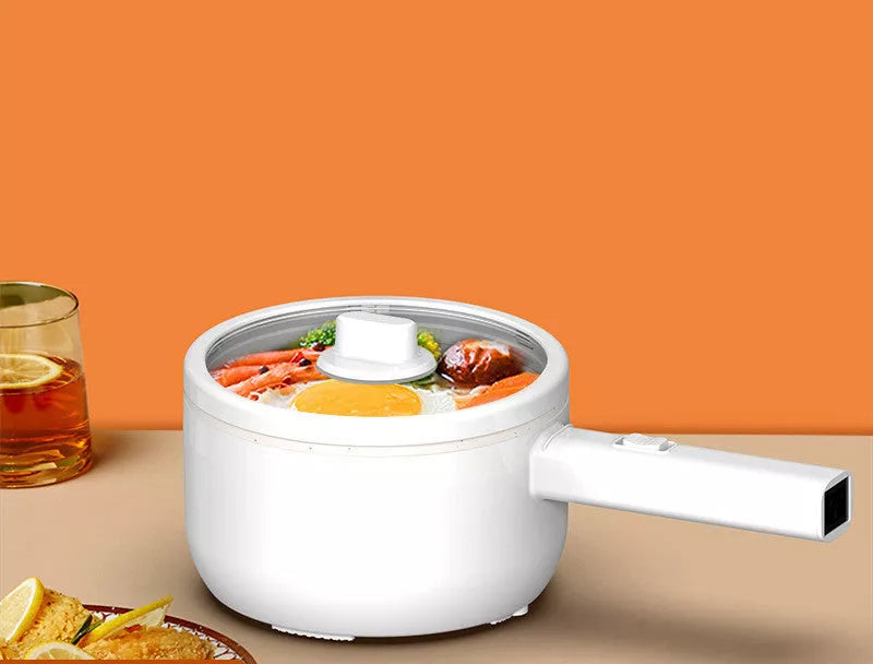 Multifunctional electric cooker with non-stick pot and glass cover