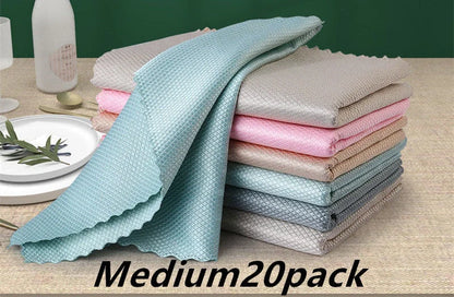 Yunlijie microfiber dish cloth set for kitchen cleaning