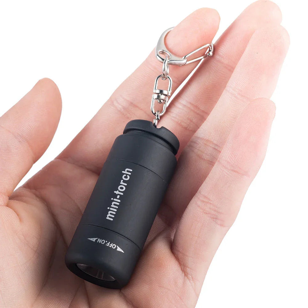 Compact and Versatile USB Rechargeable Flashlight in Various Colors