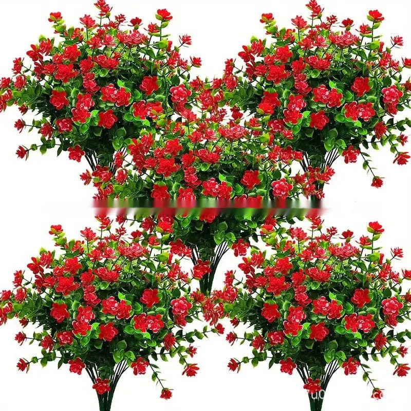 Artificial plastic flower bouquet in mixed colours for wedding and photography decoration
