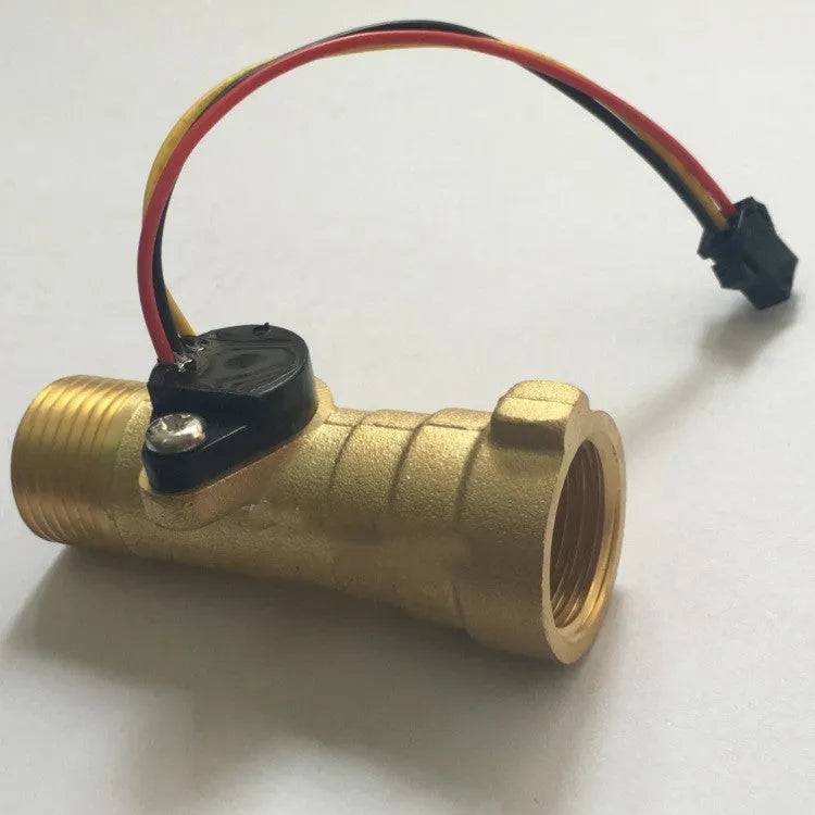 Impeller type water flowmeter with copper body, 60 m3/h measuring range, for garden irrigation water flow measurement