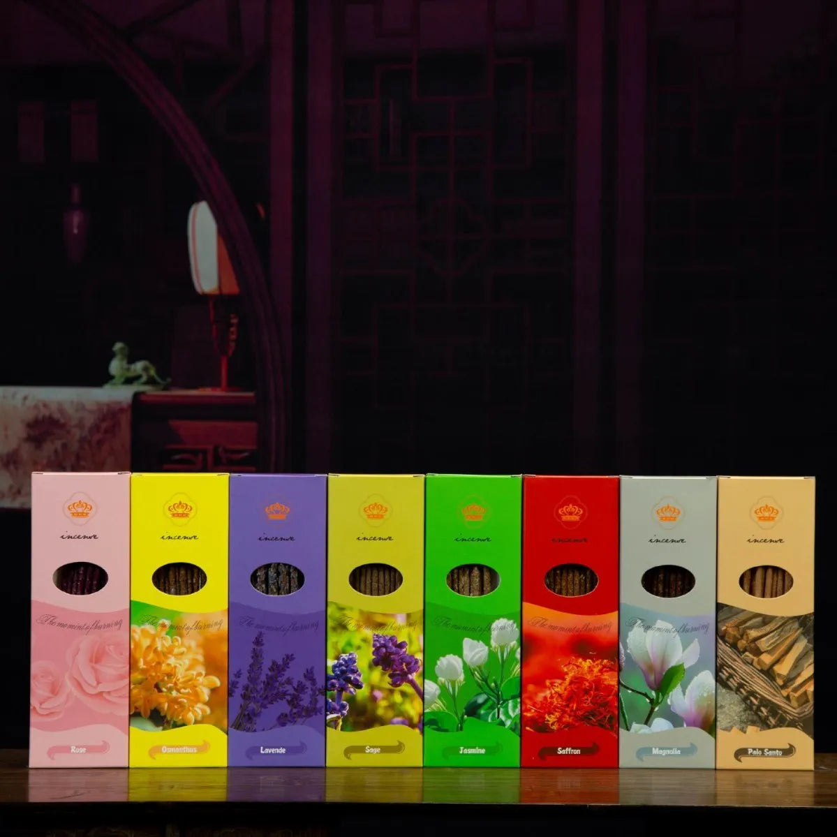 Box of 10 handmade Argentina hand rub petals stick incense sticks for aromatherapy.