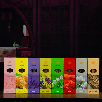 Box of 10 handmade Argentina hand rub petals stick incense sticks for aromatherapy.