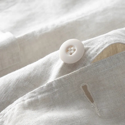 Men's casual linen suit jacket in loose fit available in five solid colours
