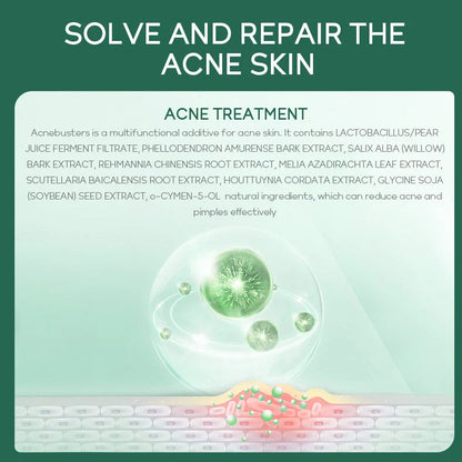 20g moisturising skincare container with acne medicine and tea tree oil formula