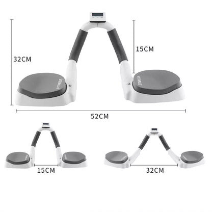 Sports Fitness Flat Support Trainer in black and white with anti-slip EVA base