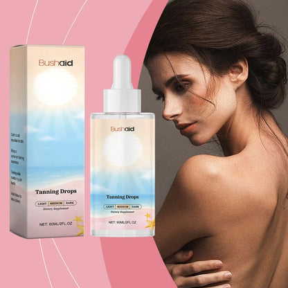 60ml tanning drops bottle with dropper for gradual self-tanning application