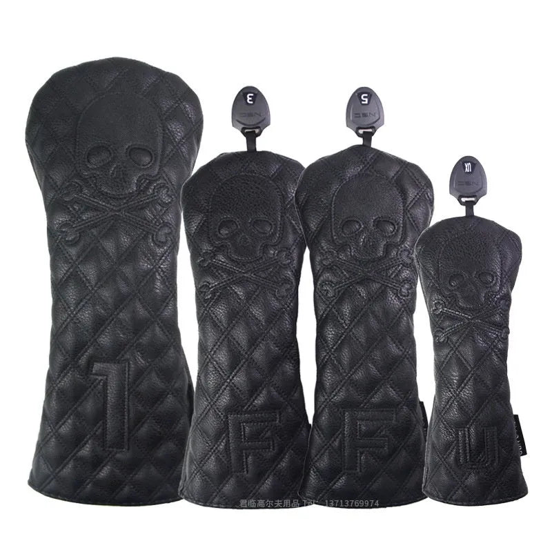 Golf waterproof protective cover for wooden poles in black and white options