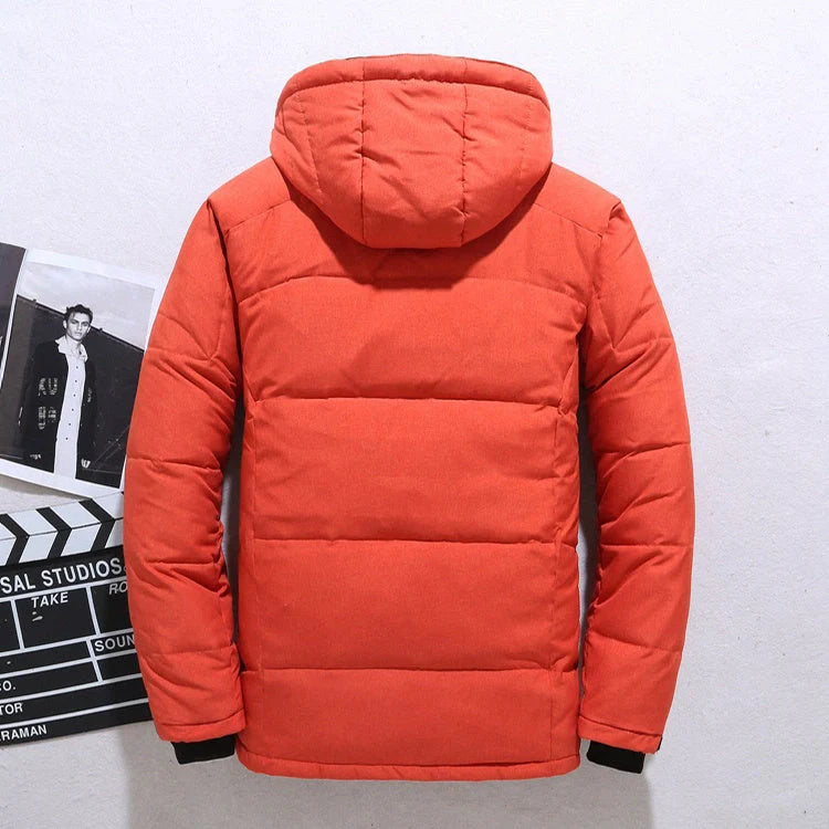 Men's windproof hooded jacket for outdoor sports, available in multiple colours