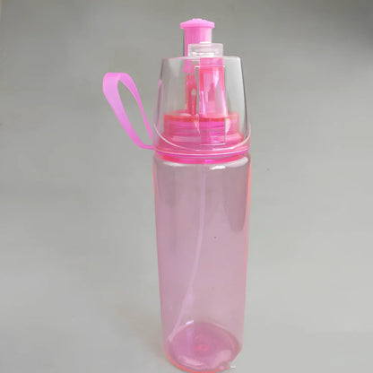 600ml sports spray water bottle with mist function in multiple colours for cycling and hiking