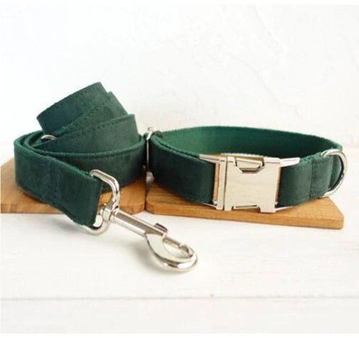 MUTTCO Adjustable Pet Collar with Bow Traction Set in various colors and sizes
