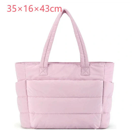Women's large cotton handbag with zipper in multiple colours