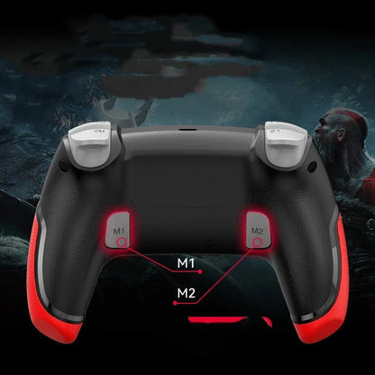 Fruit green wireless Bluetooth gamepad controller for PC, PlayStation, mobile phones and Nintendo Switch.