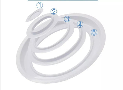 White ABS Cat Toilet Trainer with colour box packaging