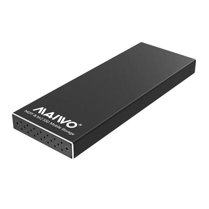 Aluminium alloy M.2 NGFF to USB 3.0 SSD enclosure, 110x40x9.2mm, in black or silver