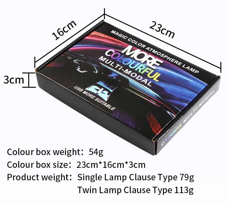 110cm car central control ambience light with aluminium housing and remote control