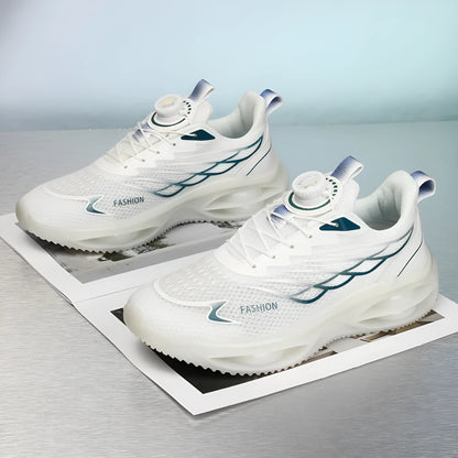 Casual breathable shoes in sky blue colour with low top design and rubber sole.