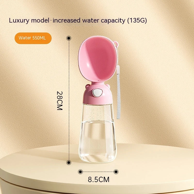 Premium Portable Pet Water Bottle and Food Container for Outdoor Adventures and Travel