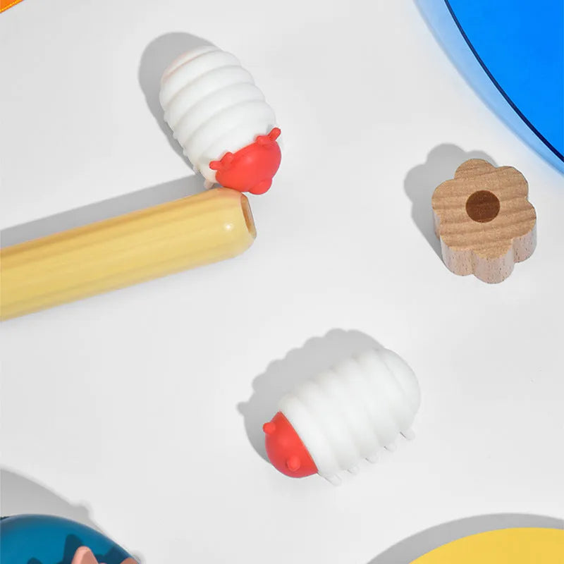 White interactive cat toy, smart electric, USB Type-C rechargeable, 20g silicone and PP, size 47 * 29 * 27